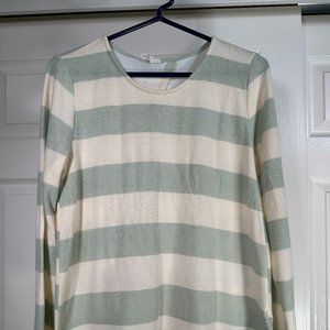 Lazy Sundays Striped Open Back Sweater - Small